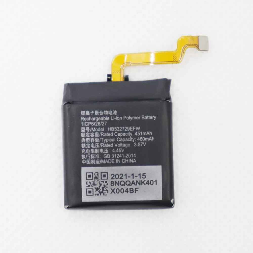 Batería para Watch-2-410mAh-1ICP5/26/huawei-HB532729EFW